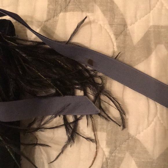 Fold Over Feather Clutch - Picture 7 of 8